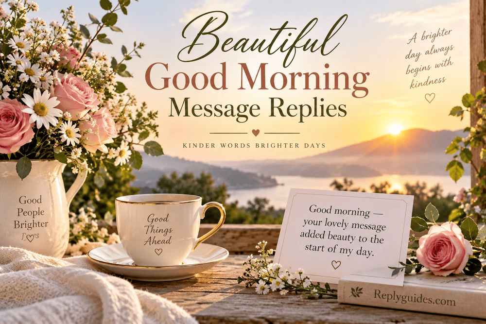 Beautiful Good Morning Message Replies