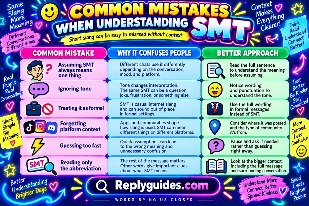 Common Mistakes When Understanding SMT