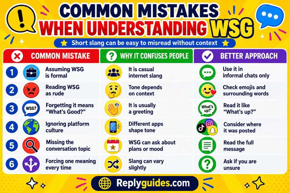 Common Mistakes When Understanding WSG