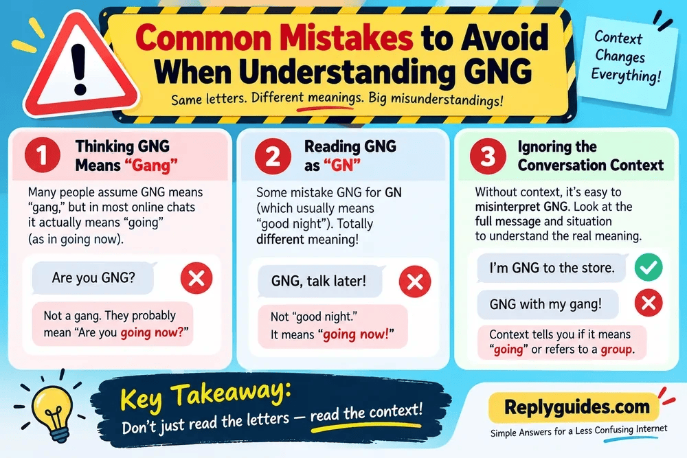 Common Mistakes to Avoid When Understanding GNG