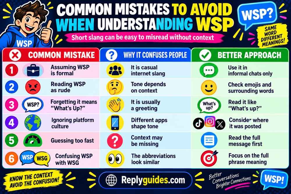 Common Mistakes to Avoid When Understanding WSP