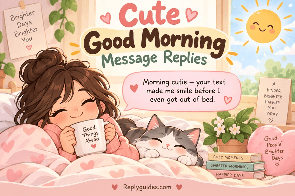 Cute Good Morning Message Replies
