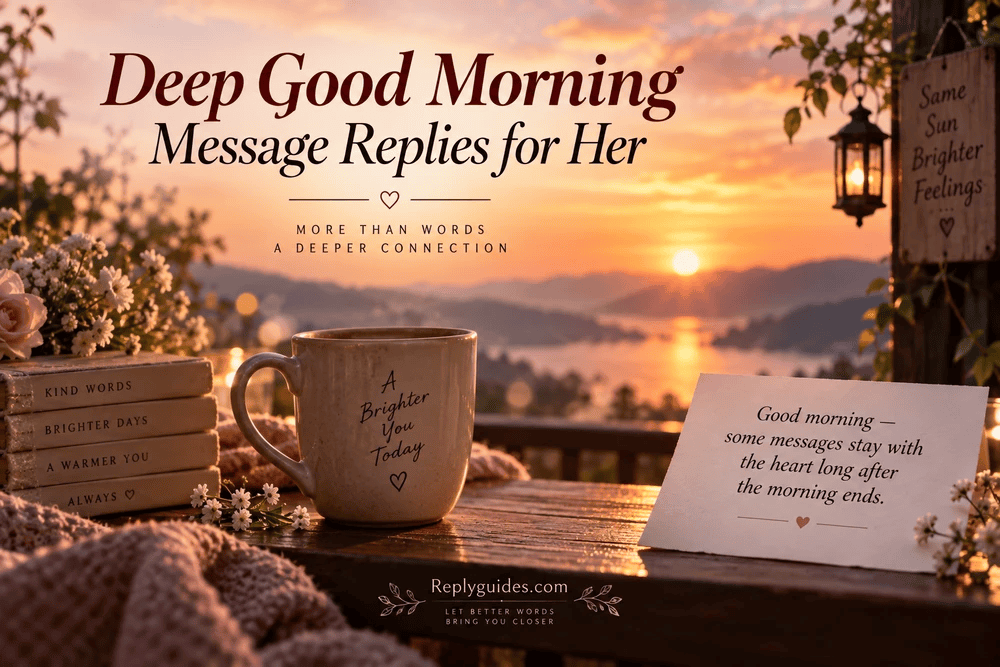 Deep Good Morning Message Replies for Her