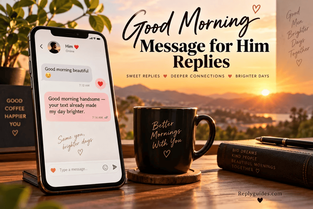 Good Morning Message for Him Replies