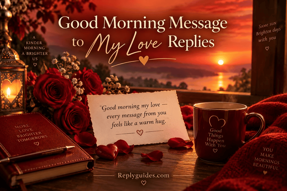 Good Morning Message to My Love Replies