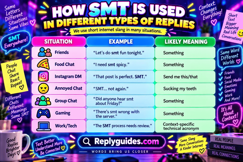 How SMT Is Used in Different Types of Replies