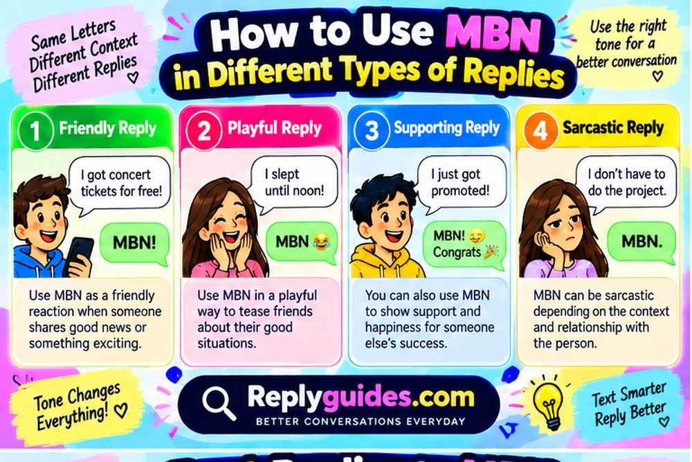 How to Use MBN in Different Types of Replies
