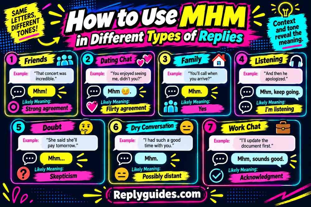 How to Use MHM in Different Types of Replies
