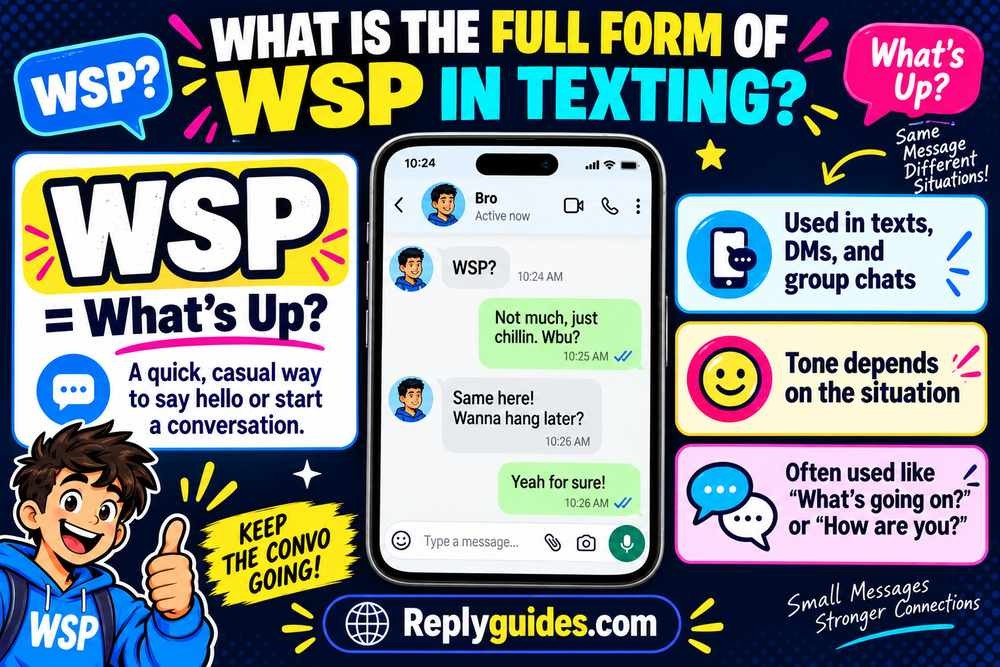 What Is the Full Form of WSP in Texting?