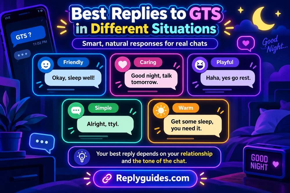 Best Replies to GTS in Different Situations