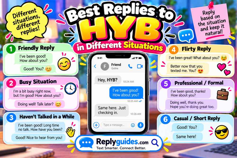 Best Ways to Reply to HYB in Different Situations