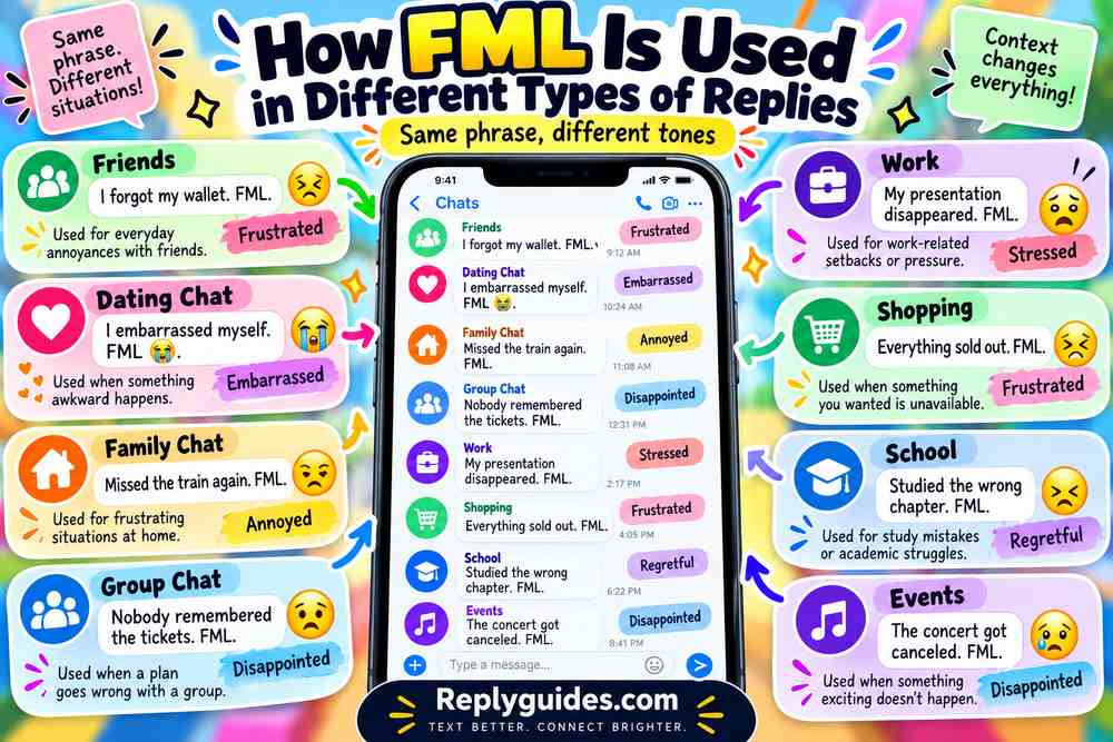 How FML Is Used in Different Types of Replies