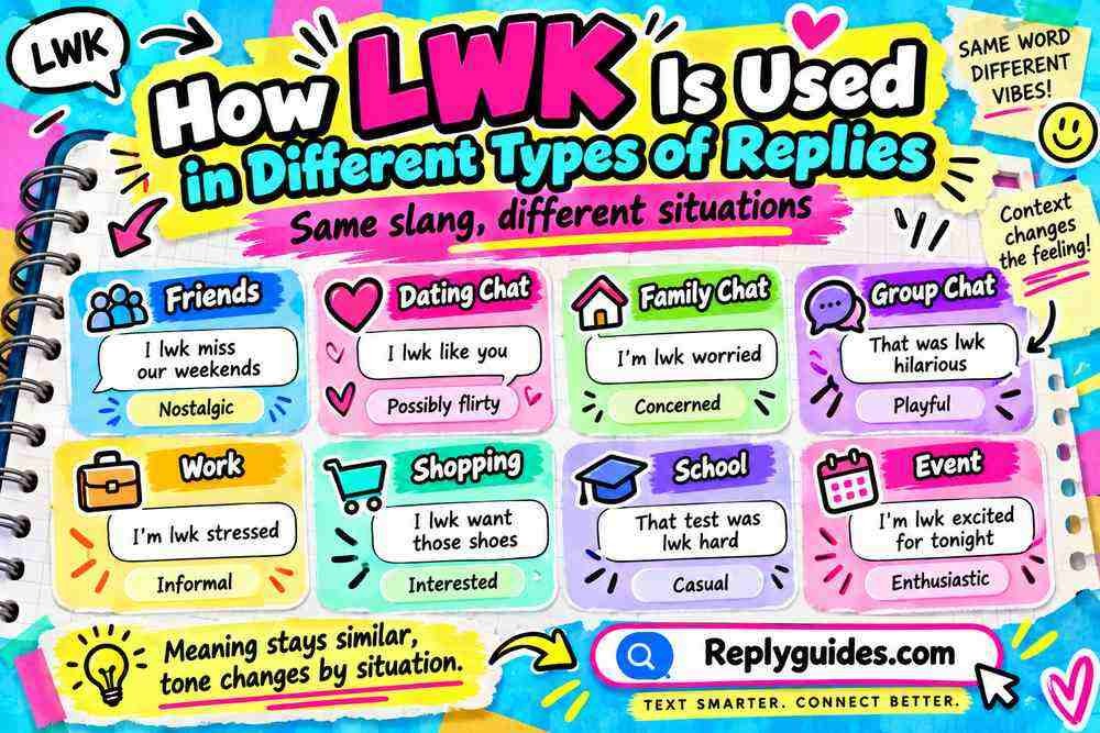 How LWK Is Used in Different Types of Replies