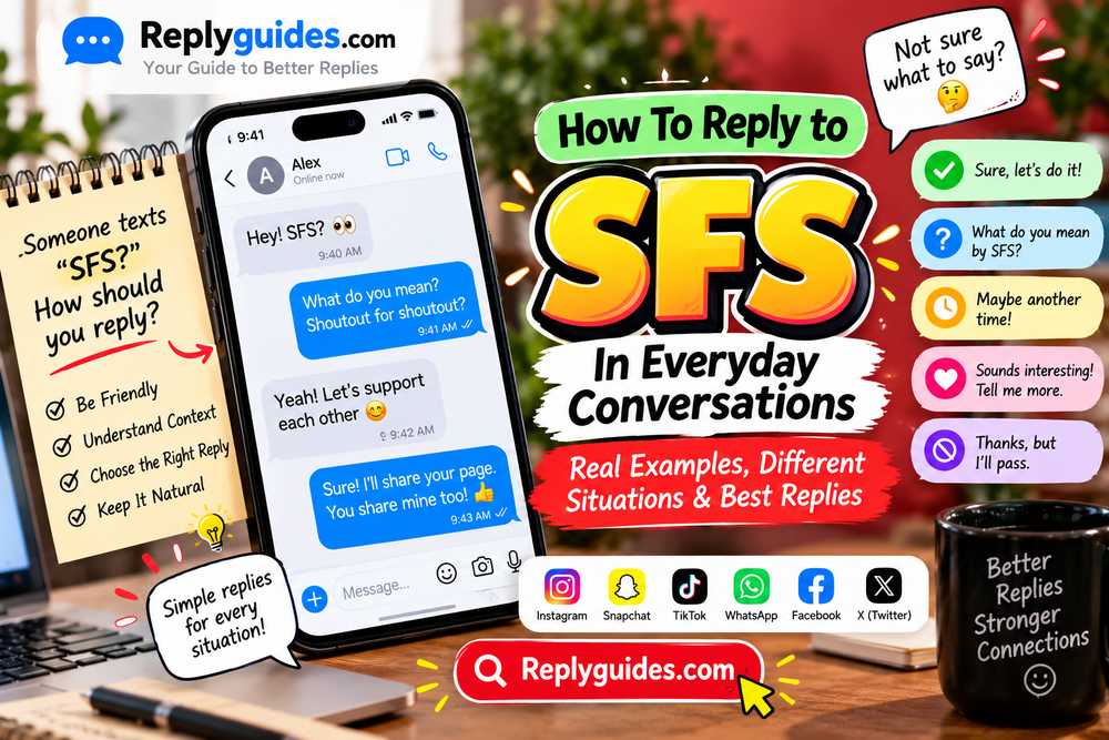 How To Reply to SFS In Everyday Conversations