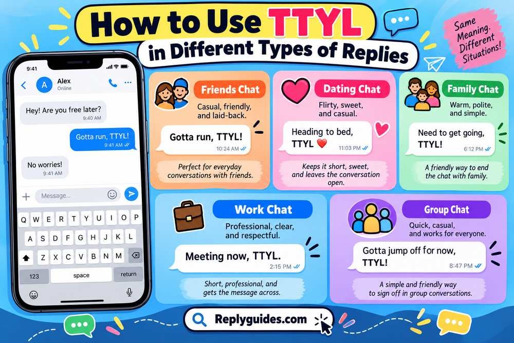 How to Use TTYL in Different Types of Replies