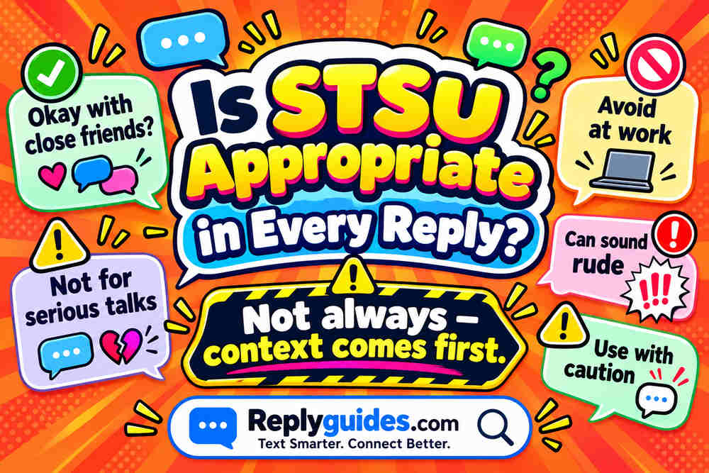 Is STSU Appropriate in Every Reply?
