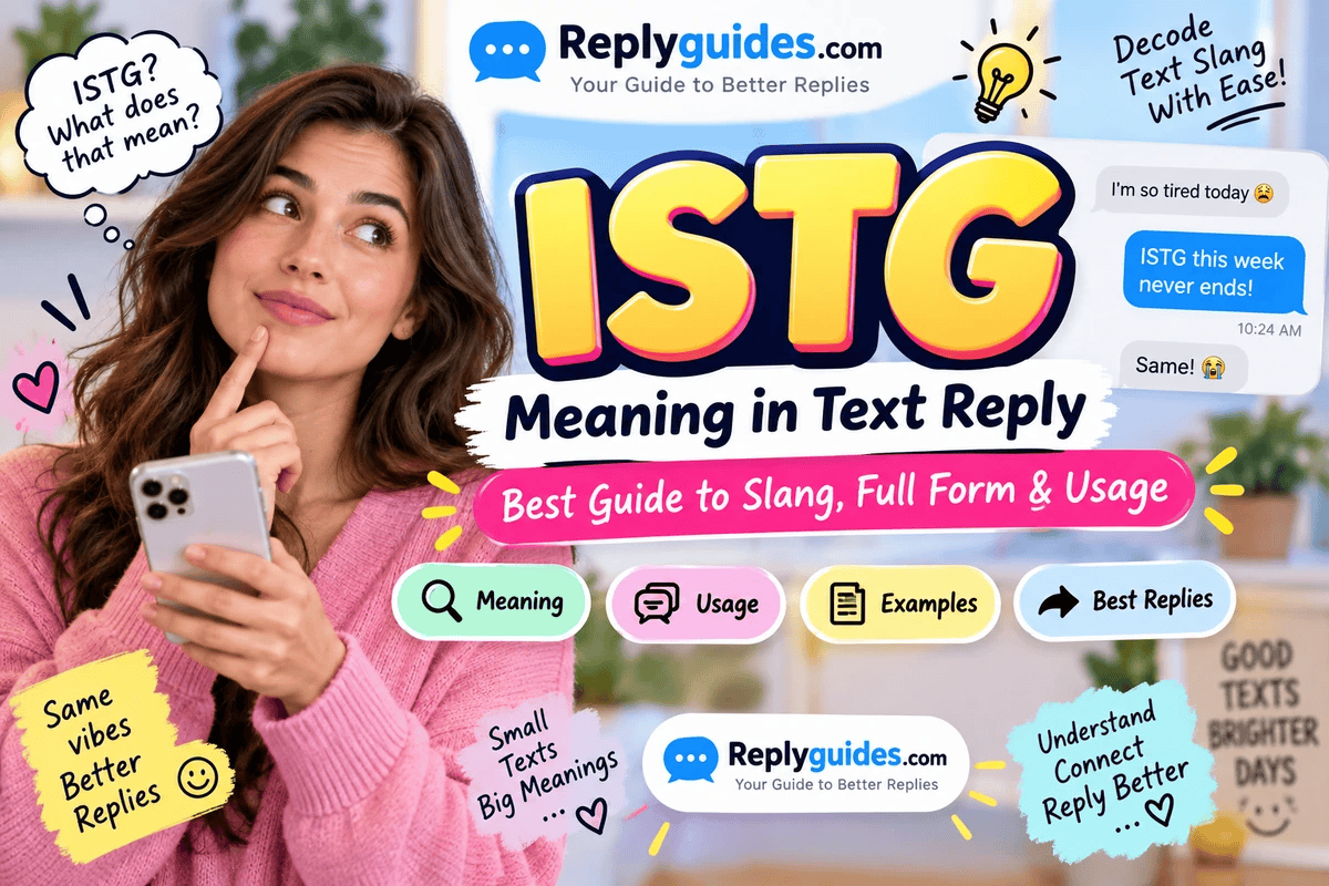 ISTG Meaning in Text: Slang, Usage, Examples & Best Replies