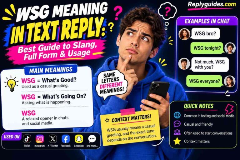WSG Meaning in Text: Slang, Uses, Examples & Best Replies