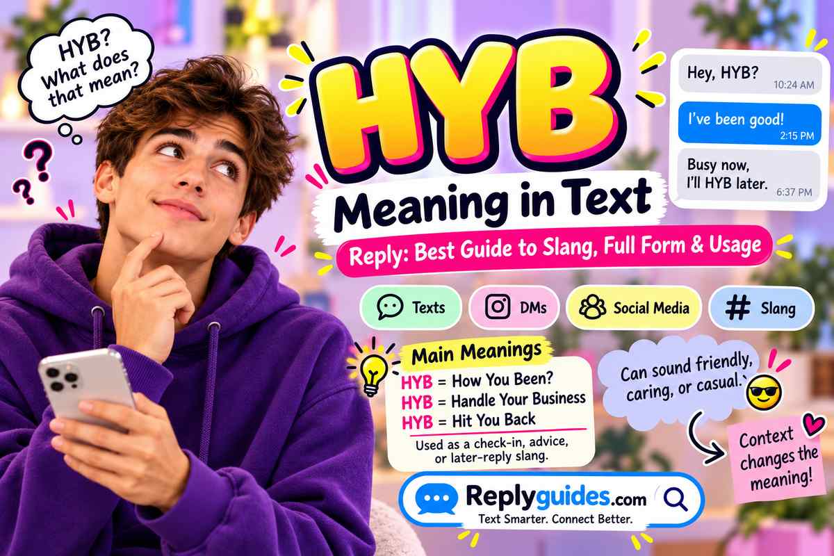 HYB Meaning in Text: Slang Usage, Examples & Best Replies