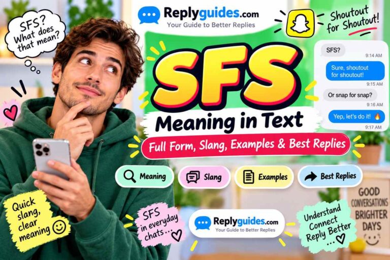SFS Meaning in Text: Full Form, Slang, Examples & Best Replies