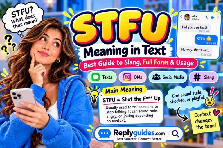 STFU Meaning in Text: Slang Usage, Examples & Best Replies