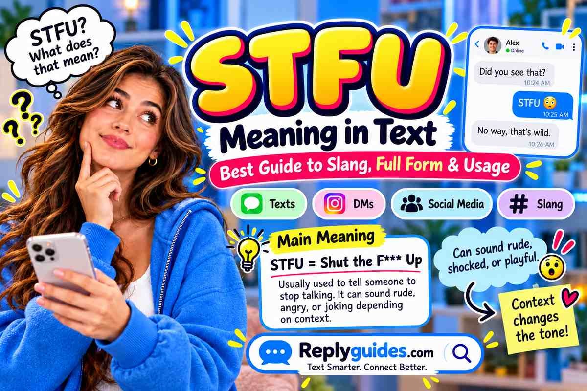 STFU Meaning in Text: Slang Usage, Examples & Best Replies