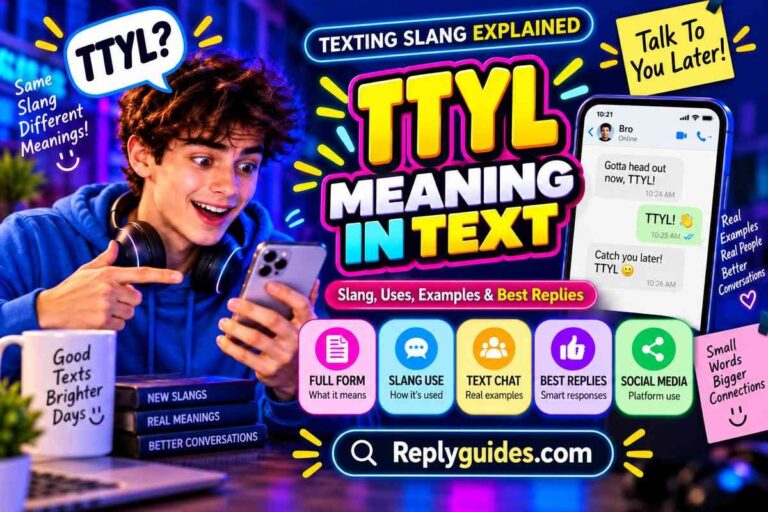 TTYL Meaning in Text: Slang, Uses, Examples & Best Replies